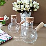 آبلیموخوری، روغن ریز، سس خوری شیشه ای در چوب پنبه ای