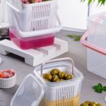 ظرف شور، ترشی و پنیر مربعی