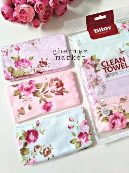 دستمال بیلاو گلدار سه تایی