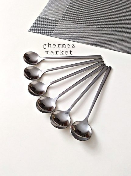 قاشق چایخوری و مرباخوری استیل سر گرد