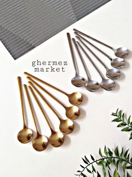 قاشق چایخوری و مرباخوری سر گرد