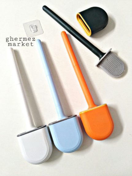 فرچه توالت سیلیکونی قاب دار