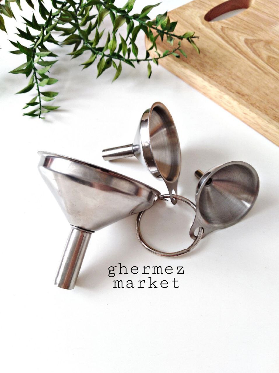 IMG_20260218_092325_913 قیف استیل نقلی سه سایزی شنگیا - Image 1