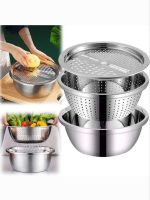 ست آبکش لگن رنده چهار حالته یونیک پلاس - Image 2